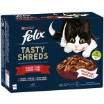 Felix Tasty Shreds mix lahodný výběr ve šťávě 12 x 80 g – Zboží Mobilmania