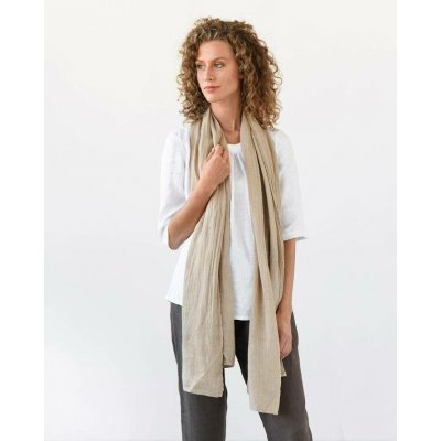 Magic Linen lněný šál Cappuccino – Hledejceny.cz