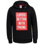 GloStory BPU9358 Chlapecká mikina Černá – Zboží Mobilmania