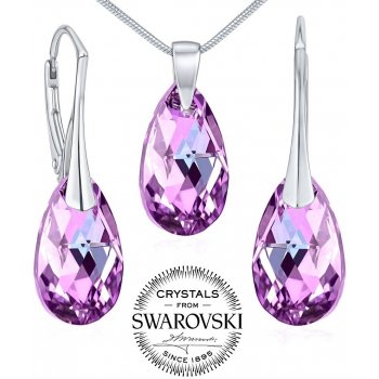 Set stříbrných šperků Vitrail Light kapka se Swarovski Crystals LSW182S