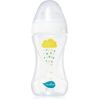 Nuvita Cool Bottle kojenecká láhev Transparent white 250 ml – Zboží Mobilmania