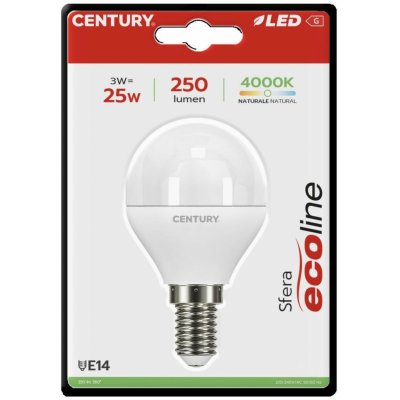 Century LED ECOLINE MINI GLOBE 3W E14 4000K 220d – Hledejceny.cz