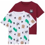 lupilu Chlapecké triko, 2 kusy červená/bílá – Sleviste.cz