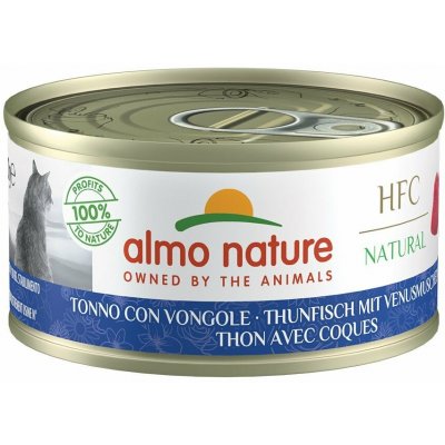 Almo Nature Natural HFC tuňák a mušle, 6 x 70 g – Hledejceny.cz