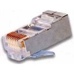 Solarix Konektor KRJ45/5SH RJ45 8p8c Cat.5E STP stíněný na licnu – Zboží Dáma