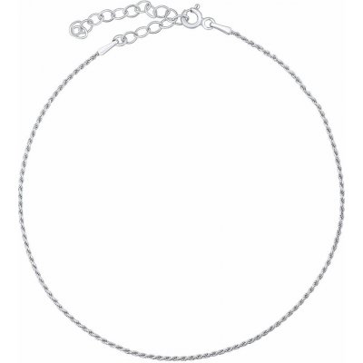 SILVEGO Stříbrný řetízek na nohu TTTA450AS – Zboží Dáma