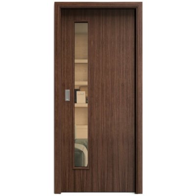 Sapeli Elegant Komfort M60 posuvné ořech americký 70 x 210 cm Planibel bronz – Hledejceny.cz