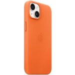 Apple Leather Case s MagSafe pro iPhone 14 - oranžový MPP83ZM/A – Sleviste.cz