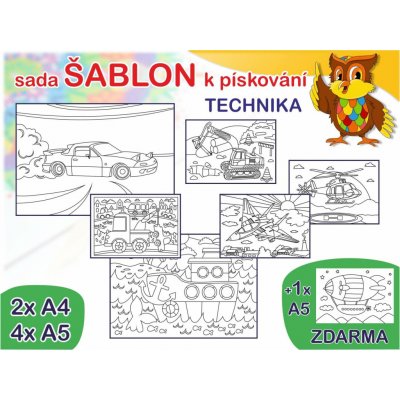 Radost v písku Sada šablon vel. M technika – Zboží Mobilmania