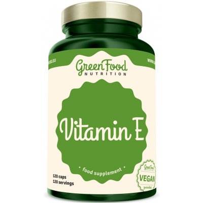 GreenFood Nutrition Natural Vitamin E 120 kapslí – Hledejceny.cz