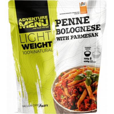 Adventure Menu Lightweight Penne s Boloňskou omáčkou a parmesánem 400 g – Zboží Dáma