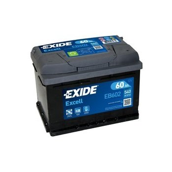 Exide Excell 12V 60Ah 540A EB602