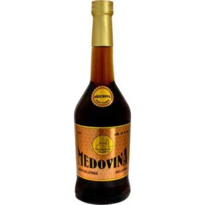 Křivoklátská dezertní medovina Ořechová 18% 0,5l – Zboží Dáma