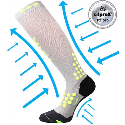 Voxx kompresní podkolenky Marathon 1 pár světle šedá – Zboží Dáma