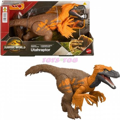 Mattel Jurassic World Rebirth Wild Roar Utahraptor JGC80 – Zboží Mobilmania