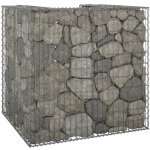 vidaXL Gabionová zástěna 110 x 100 x 110 cm pozinkovaná ocel – Sleviste.cz