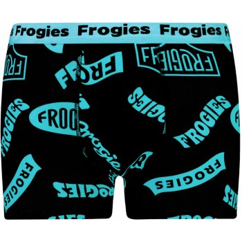 Frogies Logo černá | tyrkysová