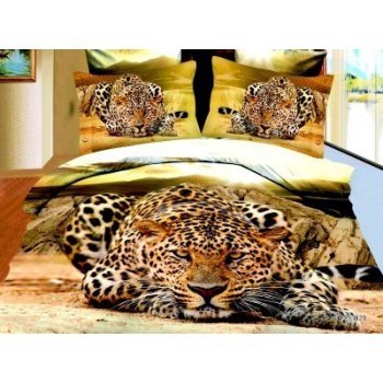 Apex povlečení 3D Leopard 140x200 70x90