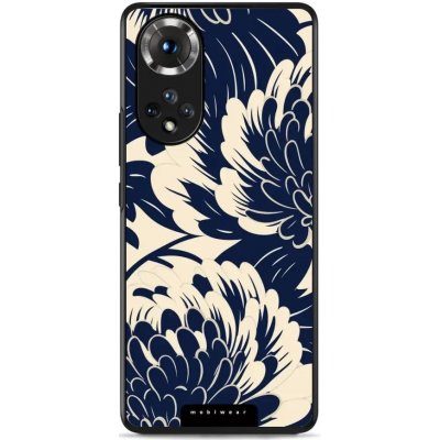 Mobiwear Glossy - Honor 50 / Huawei Nova 9 - GA40G Modré a béžové květy – Zbozi.Blesk.cz