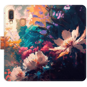 Pouzdro iSaprio Flip s kapsičkami na karty - Spring Flowers Samsung Galaxy A40