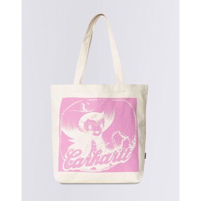 Carhartt WIP Canvas Graphic Tote Buddy Print Natural