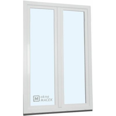 Kömmerling balkonové dveře 70 AD O+OS klapačka levé bílá 120 x 210 cm jednostranná klika + madýlko + PVC rám – Hledejceny.cz