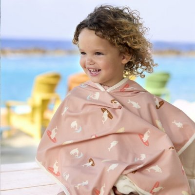 LÄSSIG Beach Poncho Dolphin Peach – Zboží Dáma