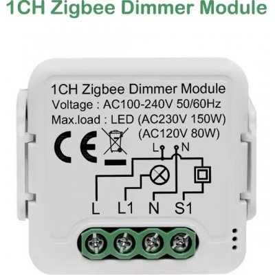 Chytrý WiFi/Zigbee stmívací vypínač Zigbee 3.0 1 – Hledejceny.cz