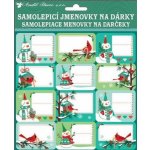 Anděl Samolepicí jmenovky na dárky - s glitry - 24 ks - 10508 – Zboží Dáma