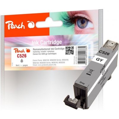 Peach Canon CLI-526GY, 9 ml kompatibilní - šedá – Hledejceny.cz