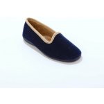 Velurové slippers bačkory s kontrastním lemem nám. modrá – Sleviste.cz