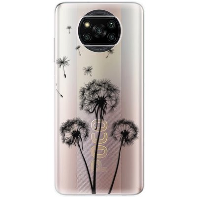 Pouzdro iSaprio - Three Dandelions Xiaomi Poco X3 Pro / X3 NFC černé – Zbozi.Blesk.cz