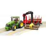 Bruder 3054 John Deere 7930 s přívěsem na klády – Zbozi.Blesk.cz