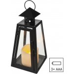 Emos DCLV18 LED lucerna černá hranatá vintage 26,5 cm – Hledejceny.cz