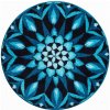 Koupelnová předložka Grund Mandala Poznání modré průměr 80 cm