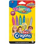 Colorino Barvy na obličej metalické v násadce 6 barev – Zboží Dáma