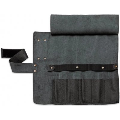 Ochranné pouzdro na nůž, rolovací, černá, kůže, F.DICK – Sleviste.cz