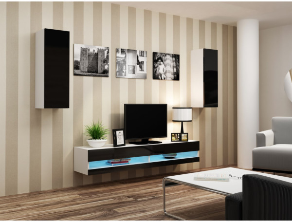 Cama VIGO NEW 10 bílá černý lesk