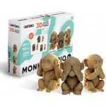 Cartonic 3D puzzle MONKEYS TRO 3v1, 280 ks – Zboží Mobilmania