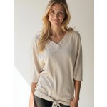 Polsko halenka S 3/4 rukávem béžová – Zboží Dáma