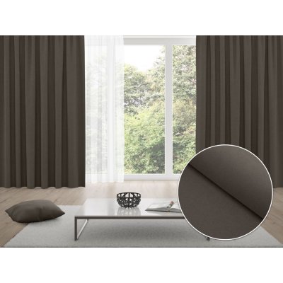 Biante Zatemňovací závěs Blackout BKU-113 Hnědošedý - šířka 270 cm 270x180 cm – Zboží Mobilmania