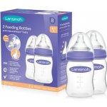 Lansinoh skleněná kojenecká láhev s NaturalWave TM savičkou savička S 160ml – Zboží Dáma