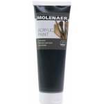 Molenaer akrylová barva 250 ml černá – Zboží Mobilmania