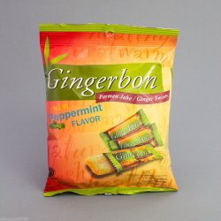 Stykra Gingerbon peprmint - zázvorové bonbony s mátou 125 g
