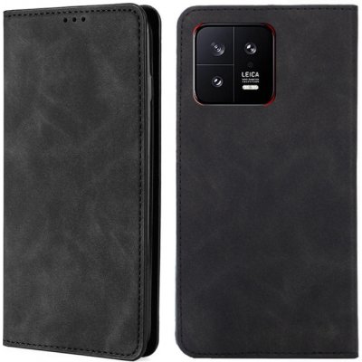 For Xiaomi 13 Skin Feel Magnetic Horizontal Flip Leather Phone Case(Black)