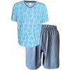 Pánské pyžamo n-feel C-Lemon Ah06 pánské pyžamo krátké šedé