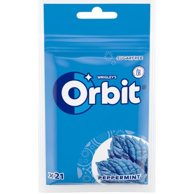 Wrigley's Orbit Žvýkačky peppermint sáček 64 g – Zboží Dáma