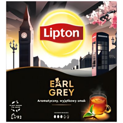 Lipton EARL GREY Herbata Czarna 92 torebki