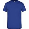 Pánské Tričko James Nicholson pánské základní triko ve vysoké gramáži bez bočních švů modrá tmavá královská