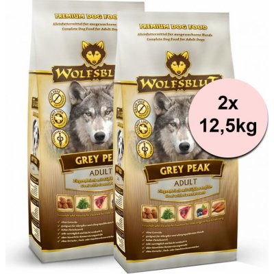 Wolfsblut Grey Peak Adult 2 x 12,5 kg – Zbozi.Blesk.cz